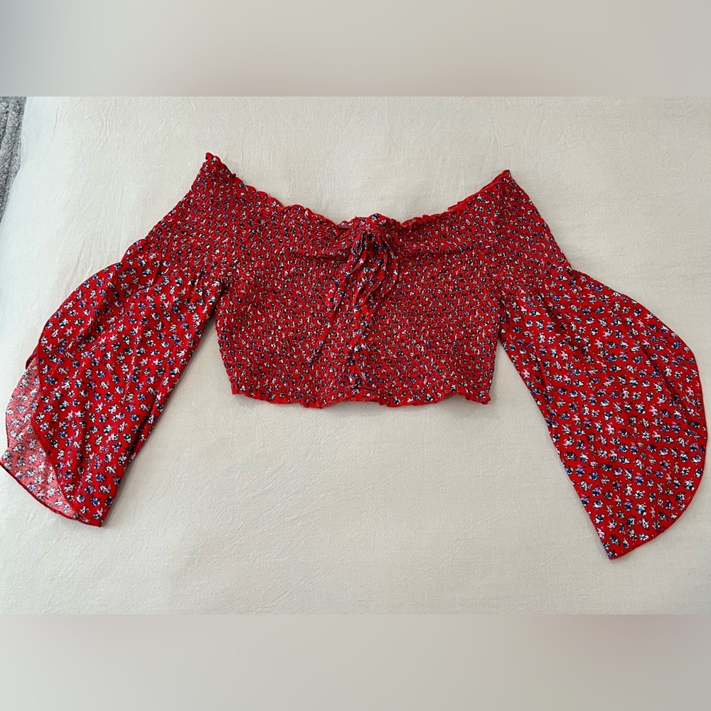 Floral off shoulder top